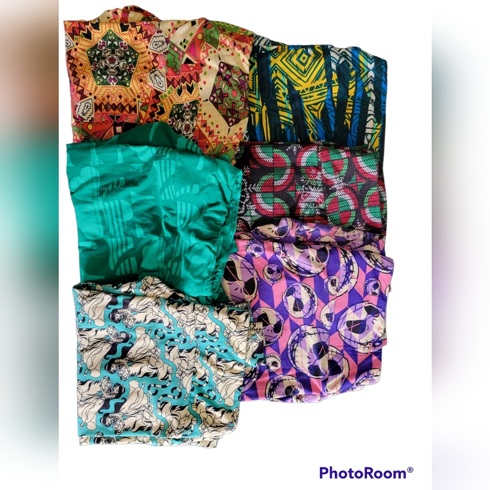 LuLaRoe Leggings lot of 6 2TC